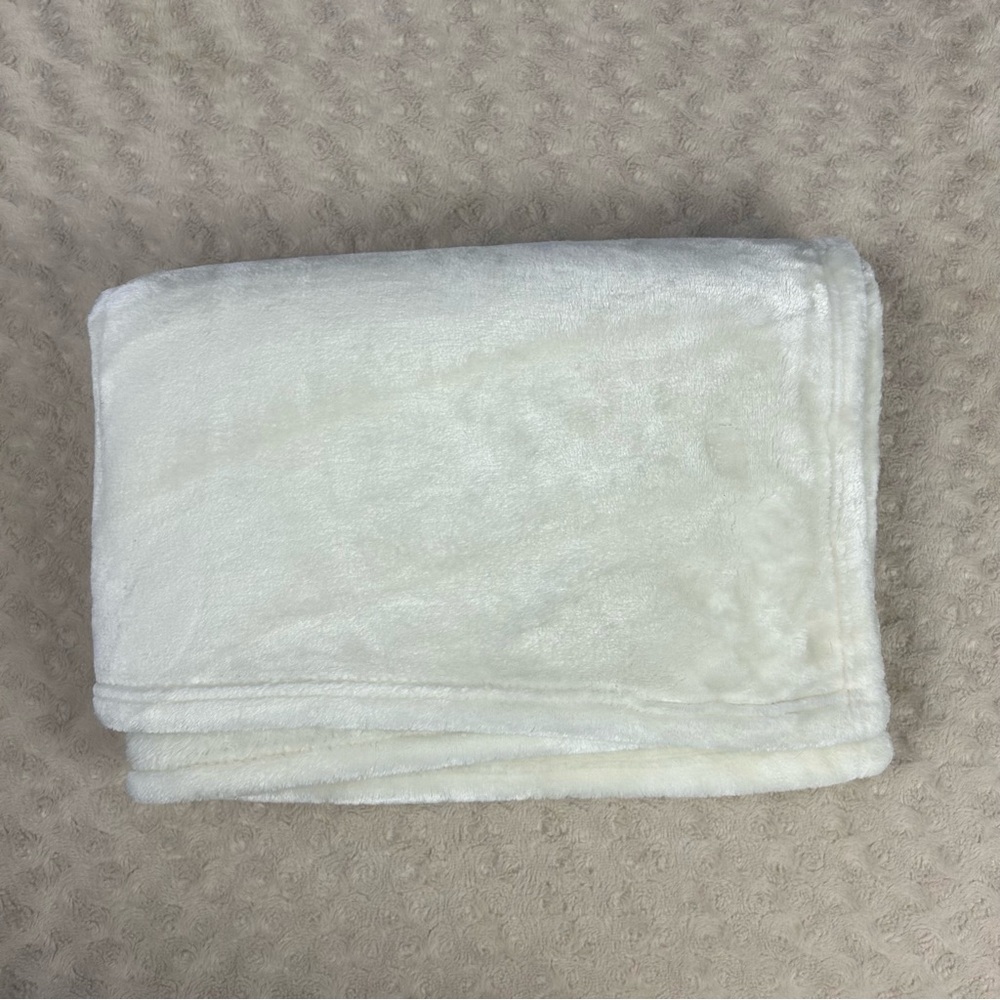 Mon Lapin Cream Off White Baby Blanket Thick Plush Soft Security Lovey